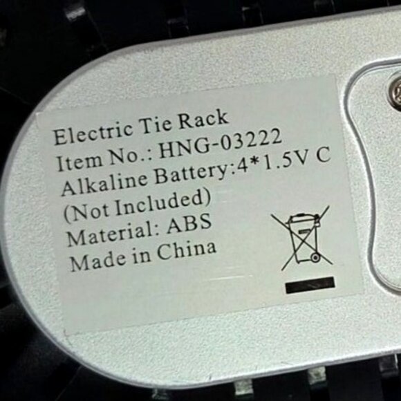 Honey-Can-Do Electric Tie & Belt Organizer LED Light & Rotating Function Battery - Picture 7 of 7